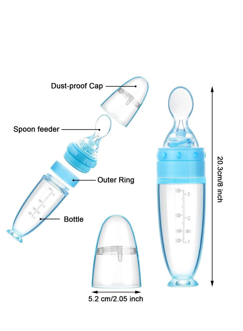 Baby Spoons 2Pcs, DDMA Baby Food Dispensing Spoon,Baby Food Feeder,Baby Food Dispensing Spoon  for Infant Dispensing and Feeding - Image 3